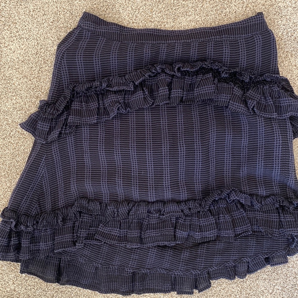 LoveShackFancy Navy Skirt